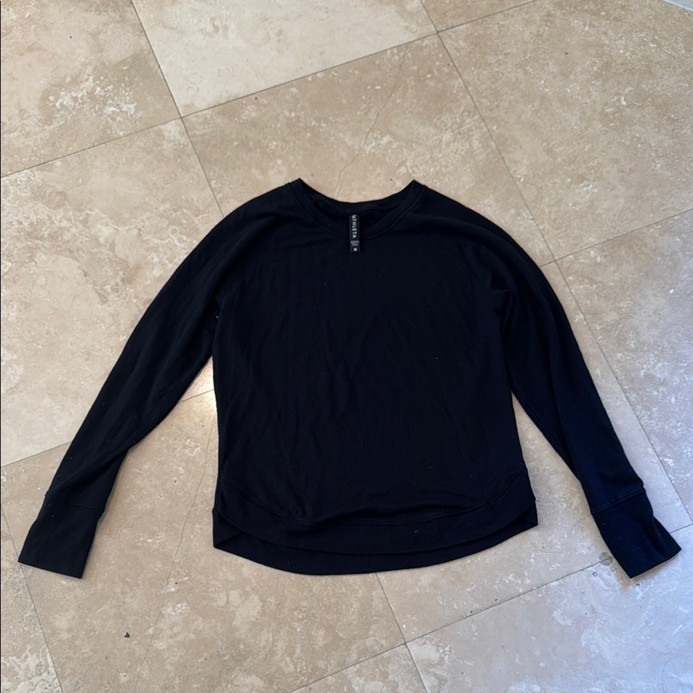 Athleta Black Long Sleeve Tee